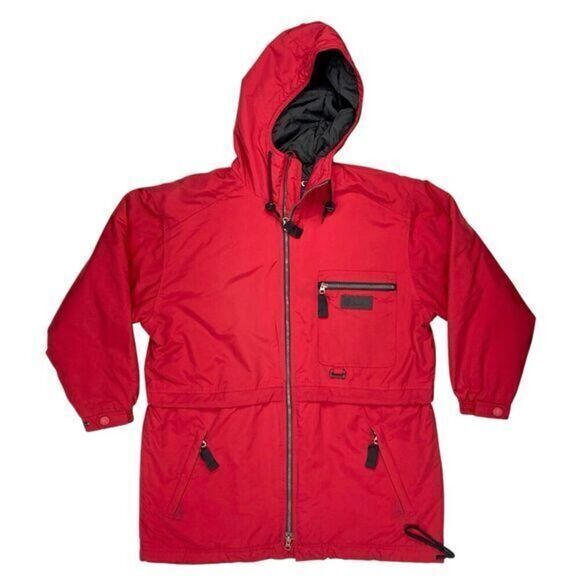 Eddie Bauer Ebtek Snow Jacket Women S Red Insulated Water Resistant Winter Coat - Picture 1 of 16